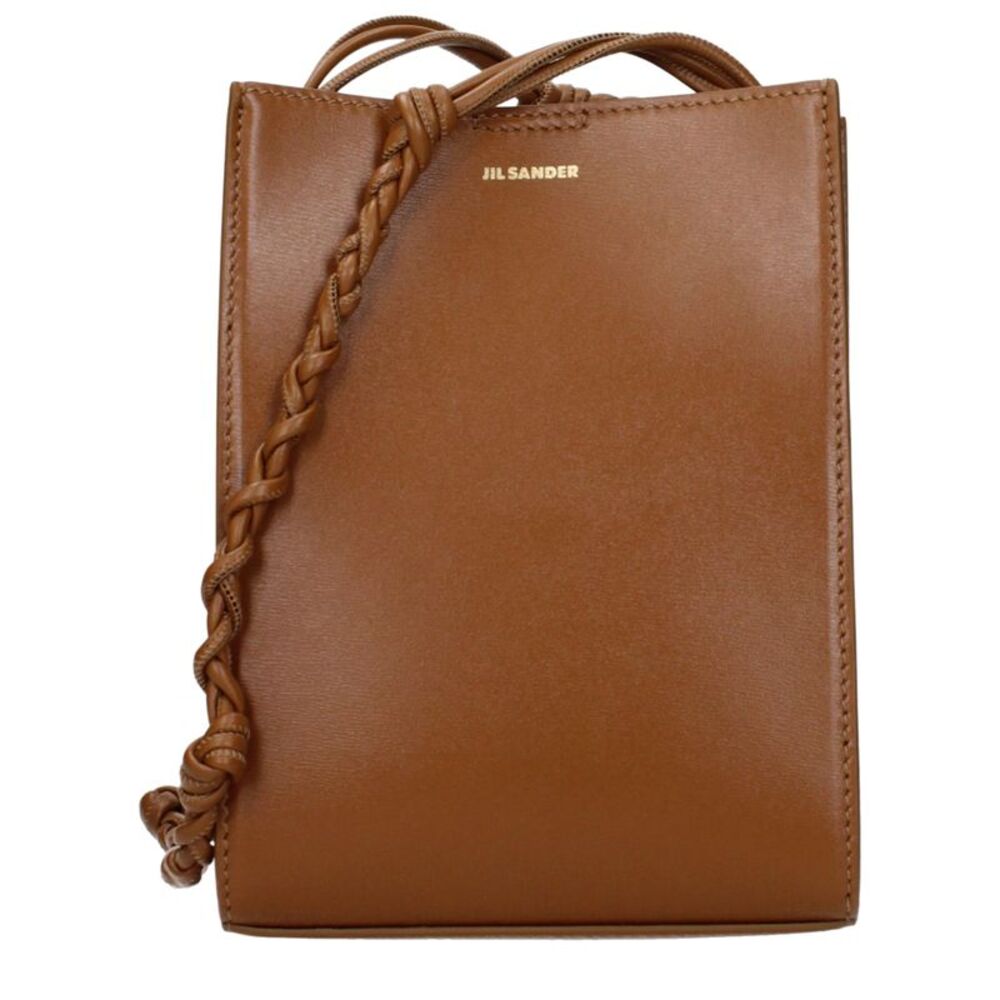 Jil Sander Brown Leather Crossbody Women's Bag